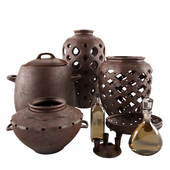 Set of Vase Clay