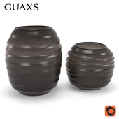 Guaxs vase belly smoke gray