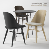Synnes Dining Chair and Afteroom Cafe Table