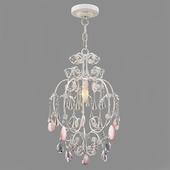 CERISE PINK QUARTZ CHANDELIER