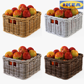 Корзина IKEA БЮХОЛЬМА 01 с яблоками