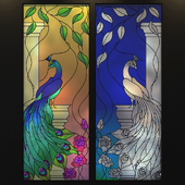Stained Glass Peacock