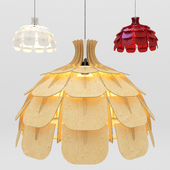 Chandelier made of plywood