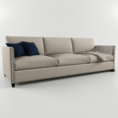 Crate and Barrel Dryden sofa with Nailheads