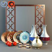 Decorative set in oriental style
