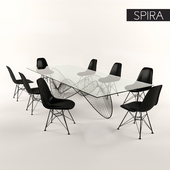 Spira Table + Eames Plastic Chair