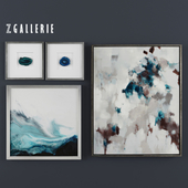 Z Gallerie Cerulean Impressions - Set of 4