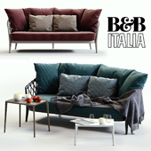 B&B Italia ERICA Blue&Red Sofa