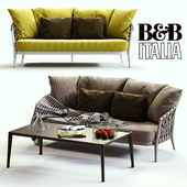 B&B Italia ERICA Grey&Yellow Sofa