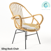 Sling Back Chair Natural