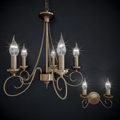 Hanging chandelier and sconces Odeon Light
