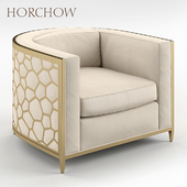Golden Curved Chair Horchow