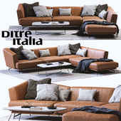 Ditre Italia LENNOX Leather Sofa