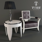 Armchair and coffee table Turri