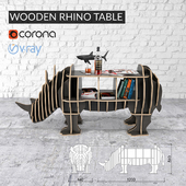 Rhino dark wood table