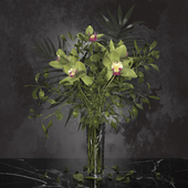 Orchid bouquet + Bohemia Labyrinth Vase