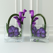 Orchid flower calla lilies