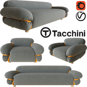 Tacchini Sesann Sofa&Armchair (20 materials)