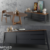 Wardrobe + table + chairs (Natuzzi set)