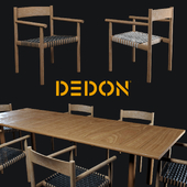 Table and chair Tibbo Dedon