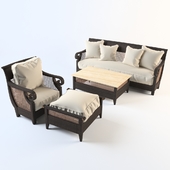 Outdoor rattan set - Denpasar coll, Century Furniture.