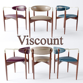 Dan Johnson “Viscount” Brass Accent and Leather Armchair