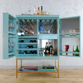 Lacquered Bar Cabinet
