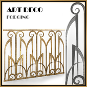 Forged fences Art Deco