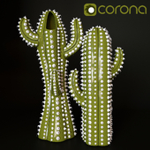 Cactus Vase and Decor