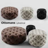 Пуфики цилиндрические набор - Ottomans cylindrical set
