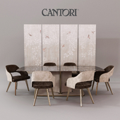 Cantori Adria chair and Voyage Tables