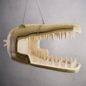 Hanging crocodile chair by Porky Hefer
