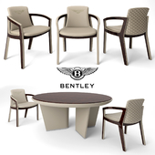 Table and chairs Bentley Home, Belgravia Chair, Madeley Table