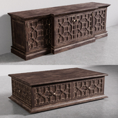 chest of drawers and coffee table RH 17Th C. Castelló Collection