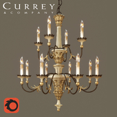 Adara chandelier by Currey & company