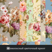 Scenic floral print