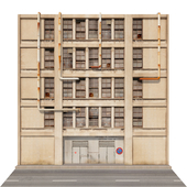 Facade of an industrial building