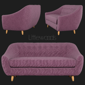 Claudia 3-Seater Fabric Sofa Littlewoods