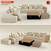 Sofa "FLEXFORM Groundpiece" set
