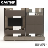 Furniture for TV &amp; Multimedia - GAUTIER COLLECTION ADULIS - COMPOSITION 3