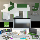 Office furniture Solo with the decor and appliances