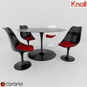 Table and chairs KNOLL
