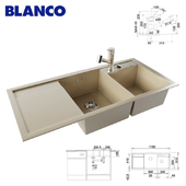 Wash BLANCO AXIA II 8 S and a mixer BLANCO TIVO-S