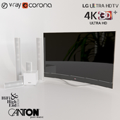 lg TV 77" & Canton Audio System