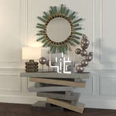 Decorative set in eclectic style