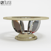 Tura 3400 art deco round table