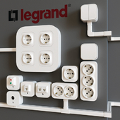 Overhead sockets Legrand Quteo (cable channels Metra)
