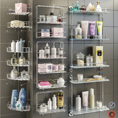 Accessories and cosmetics for the bath + Axentia shelves, Bemeta set 1