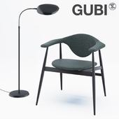 Gubi Masculo Chair with wooden frame