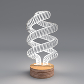"Spiral" lamp by Cheha
